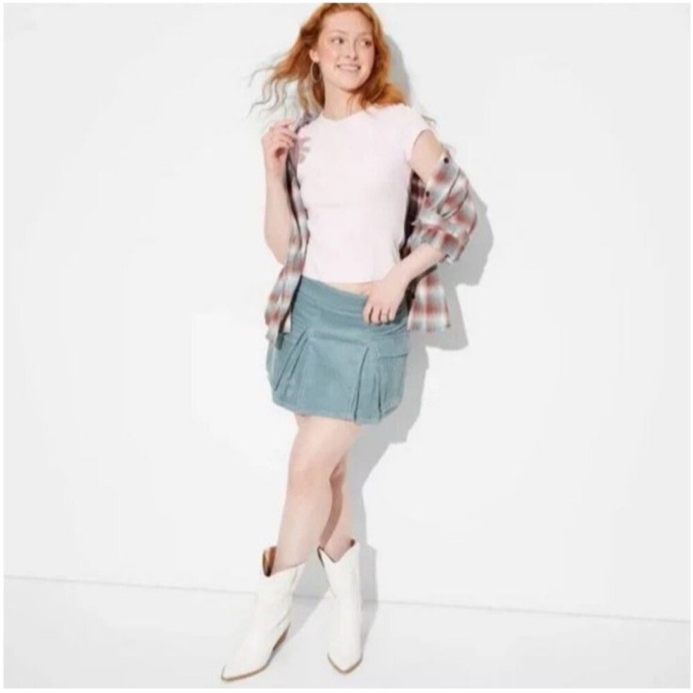 Wild Fable Corduroy Cargo Mini Skirt